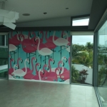 Caloundra wall mural installation - Wallsauce