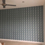 Geometric wallpaper installation Brisbane