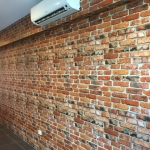 Milton & King brick wallpaper - Varsity Lakes wallpaper installation