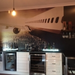 Plane Mural installation - Morningside Brisbane