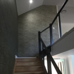 Staircase wallpaper installation - Shorncliffe