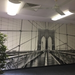 Wallsauce Brooklyn Bridge mural installation - Calamvale School