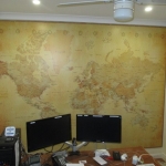 World Map Mural Installation - Norman Park - Brisbane