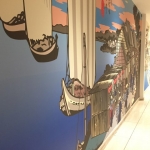 mural installation - Sushi Metro Caboolture