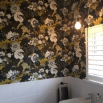 powder room wallpaper installation - Yeronga, Brisbane