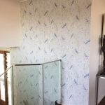 staircase wallpaper installation - Bulimba