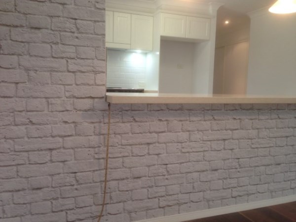 White Brick Wallpaper after