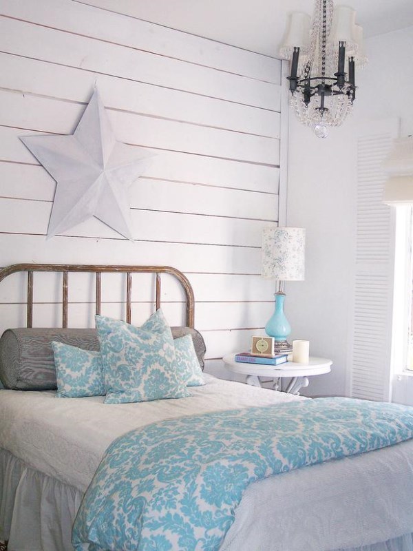 shabby chic style with white weatherboards