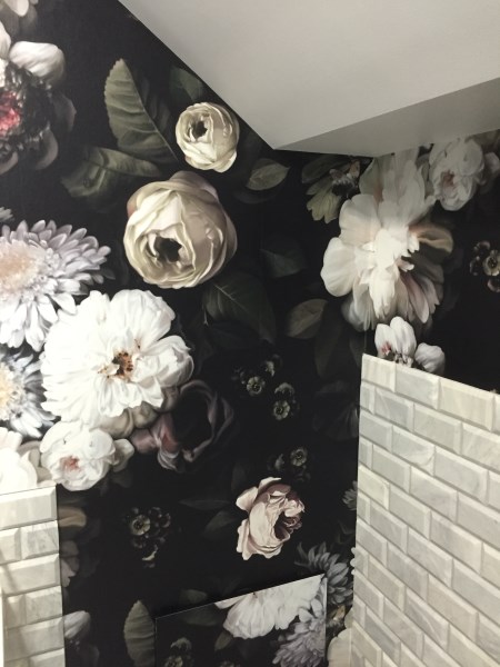 powder room wallpaper installation - Woolowin Brisbane