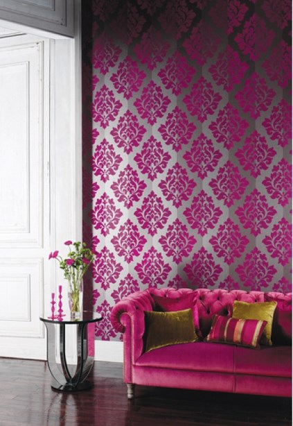 Arthouse Wallpaper - Twilight Collection - Nightfall - Pink