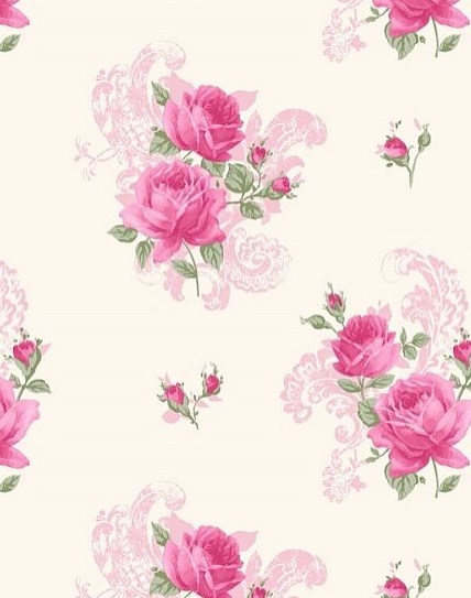 Crown Wallpaper - Tea Rose 