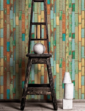 Kemra Wallpaper - Recycled Timber