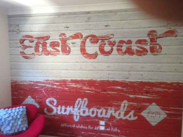 East Coast Surfboard Mural - Gold Coast