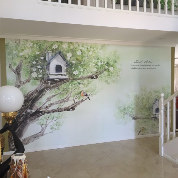 Wall Mural Installation - Clear Island Waters